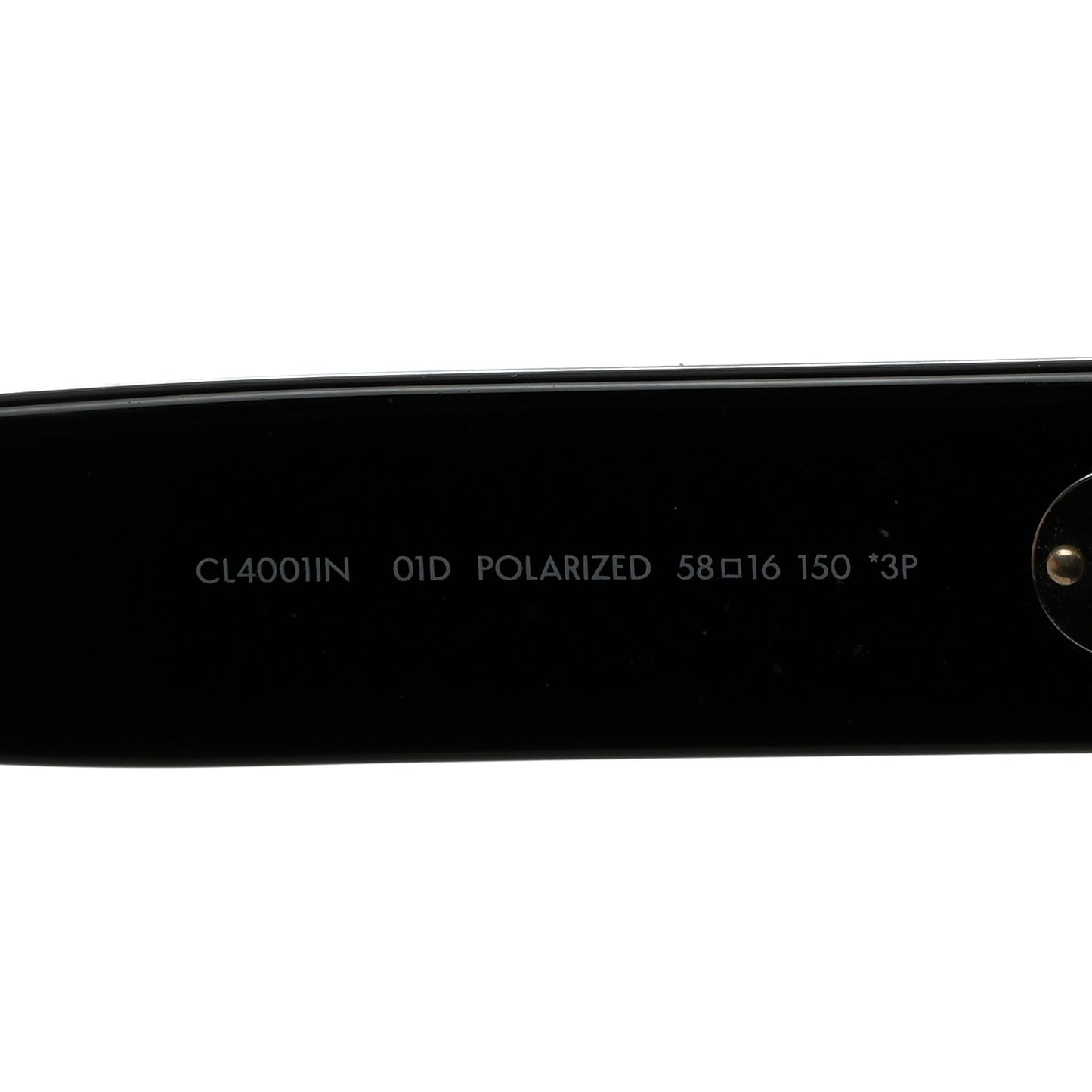 Acetate Polarized Rectangular Sunglasses CL40011N Black