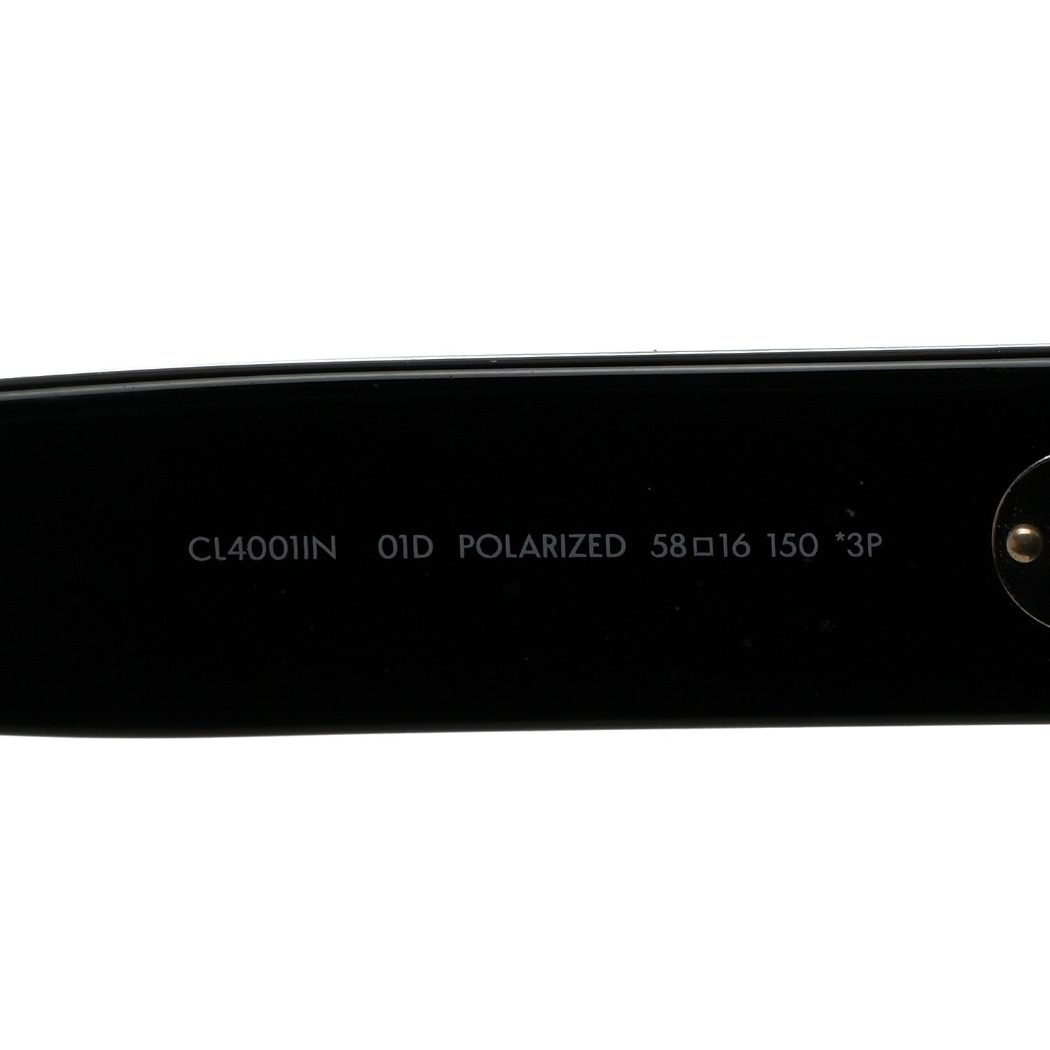 Celine Acetate Polarized Rectangular Sunglasses CL40011N Black 6 of 7