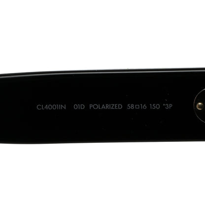 Celine Acetate Polarized Rectangular Sunglasses CL40011N Black 6 of 7