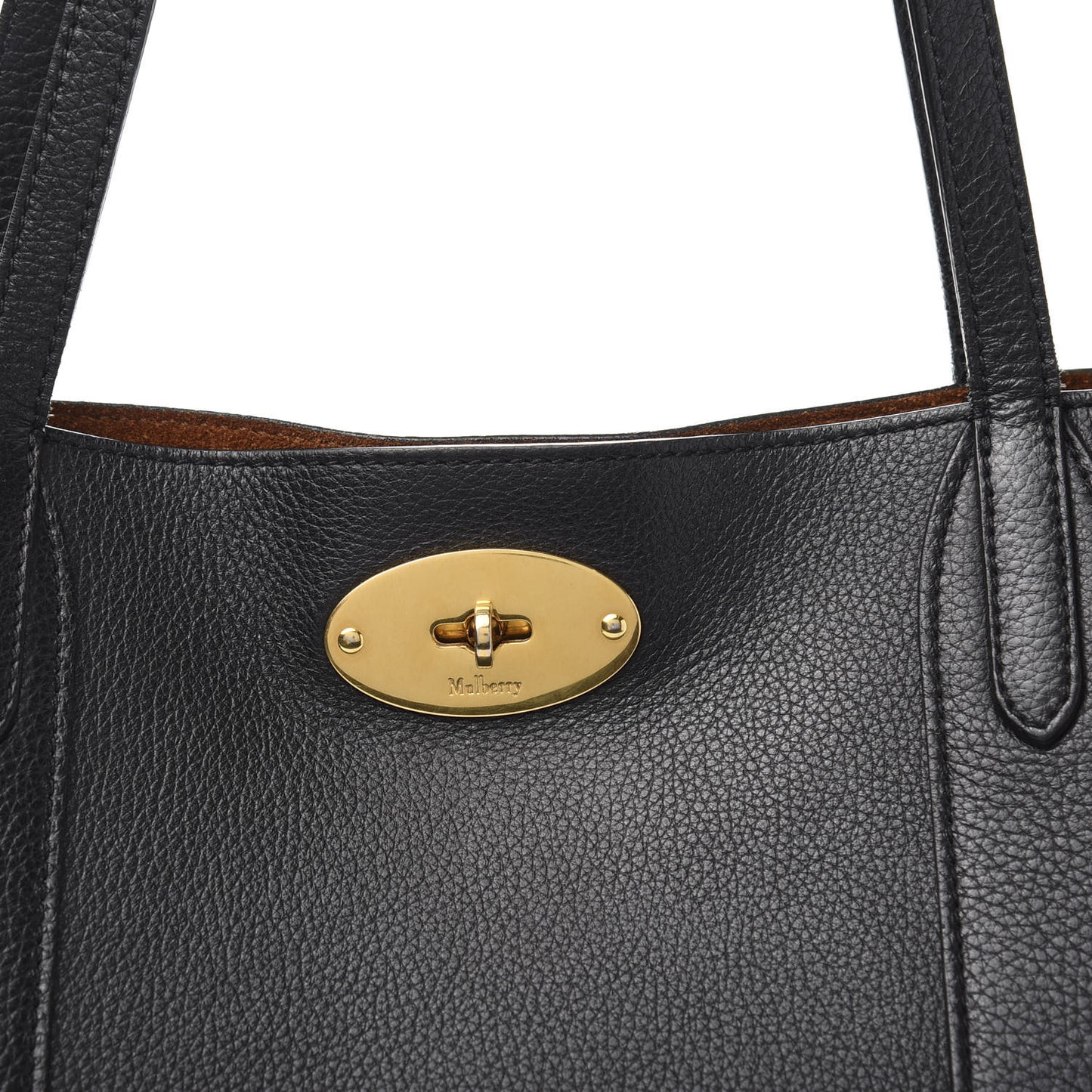 Small Classic Grain Bayswater Tote Black