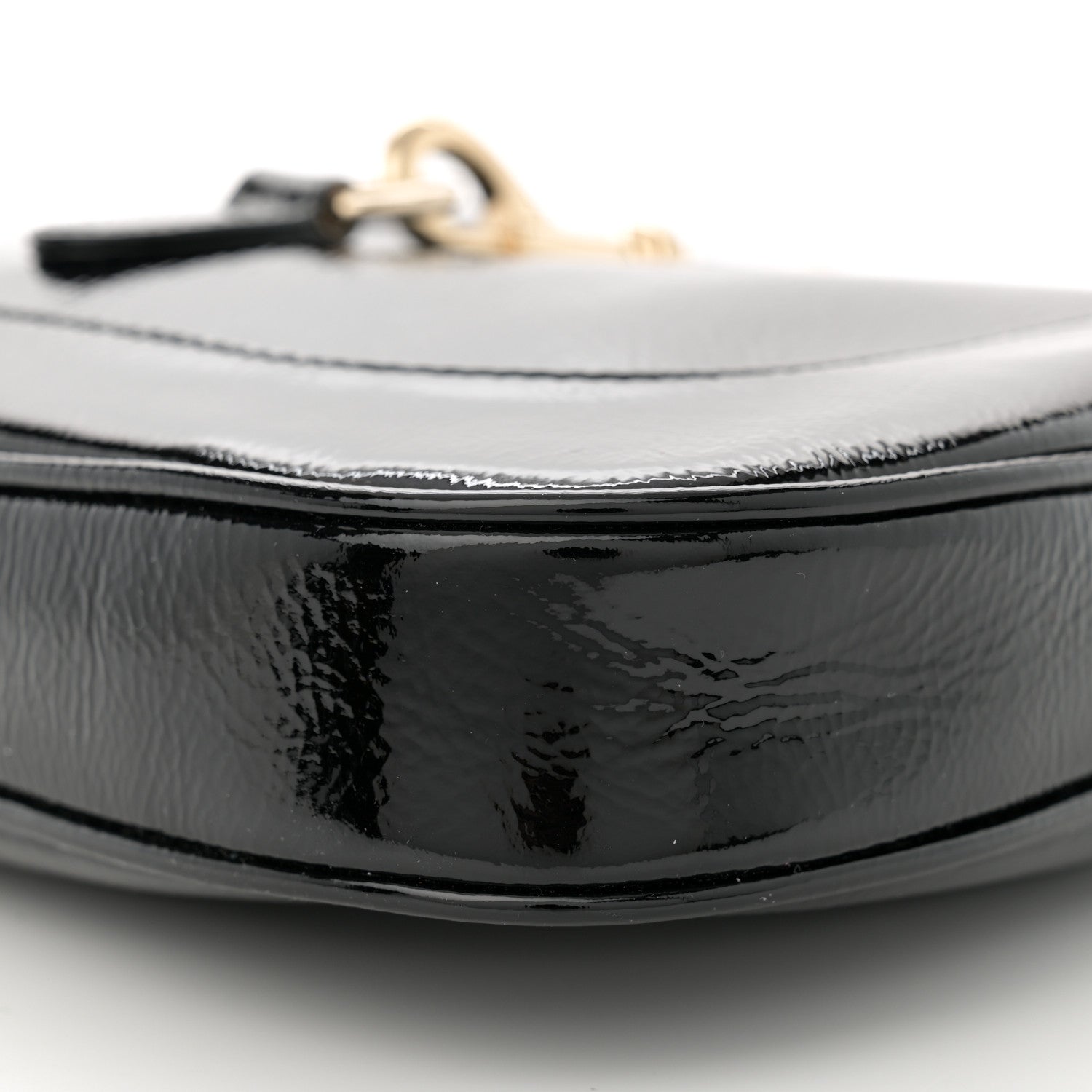 Gucci Patent Calfskin Small Jackie Shoulder Bag Black 10 of 10