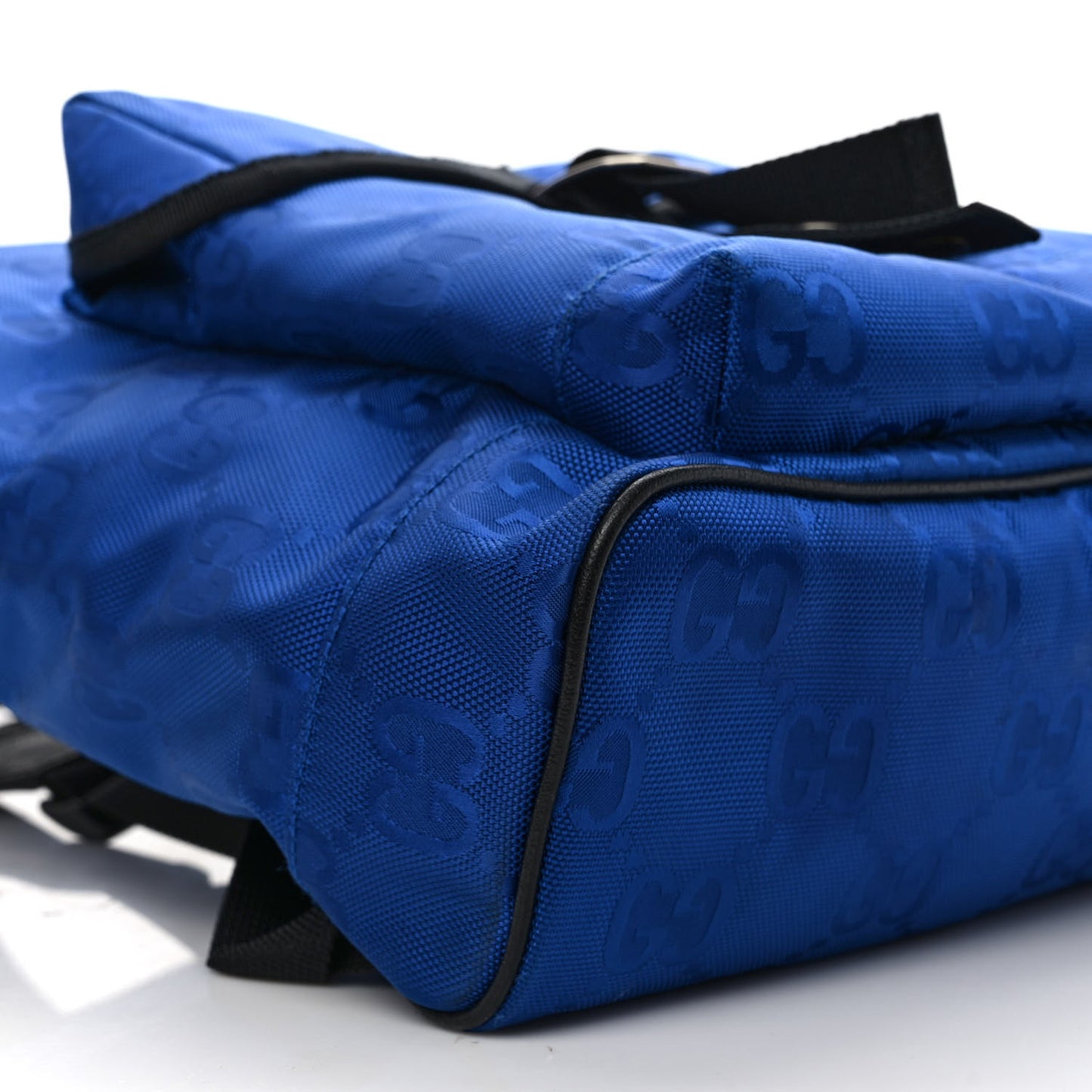 Econyl Nylon Monogram Off The Grid Backpack Guilted Blue Black