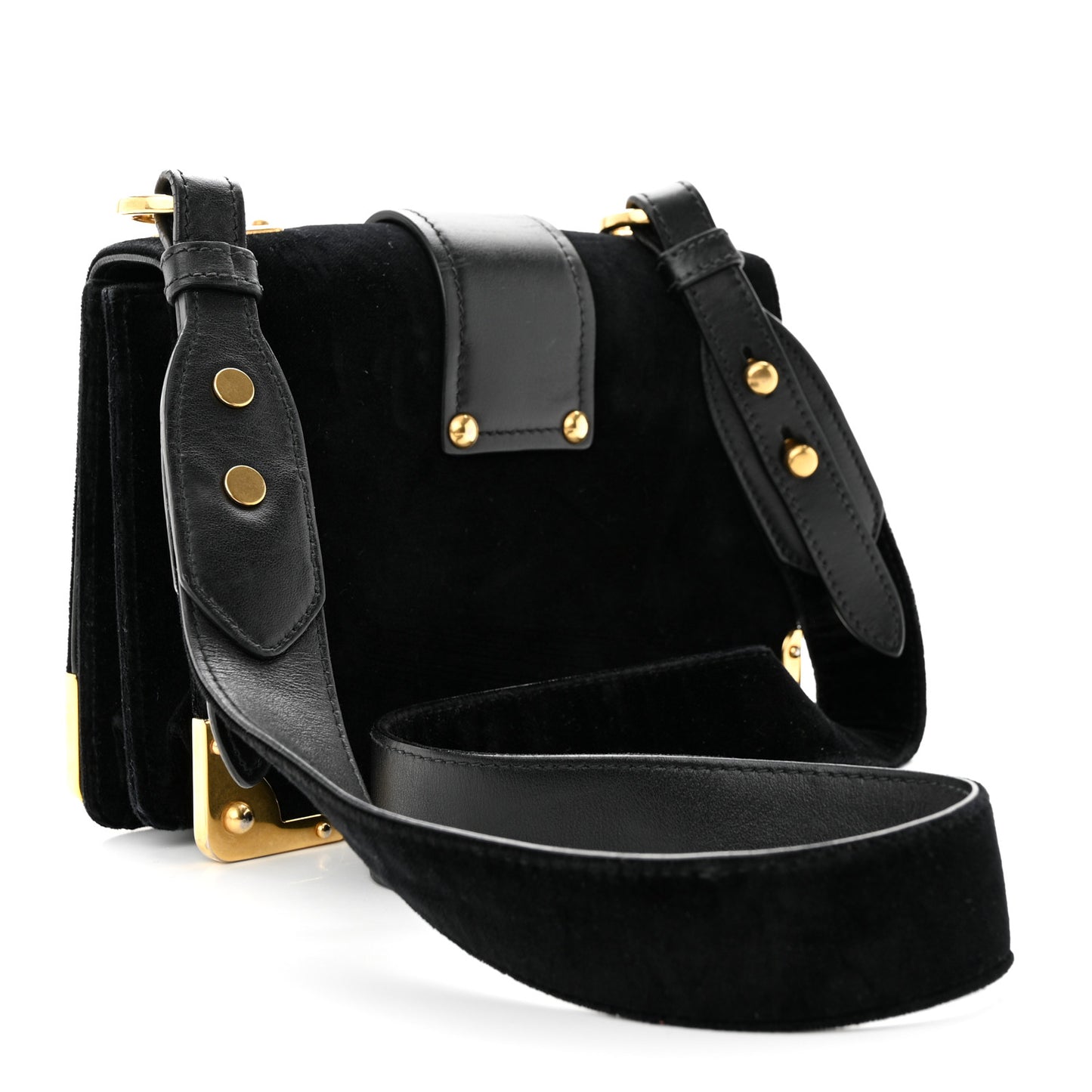 Velvet City Calfskin Cahier Bag Black