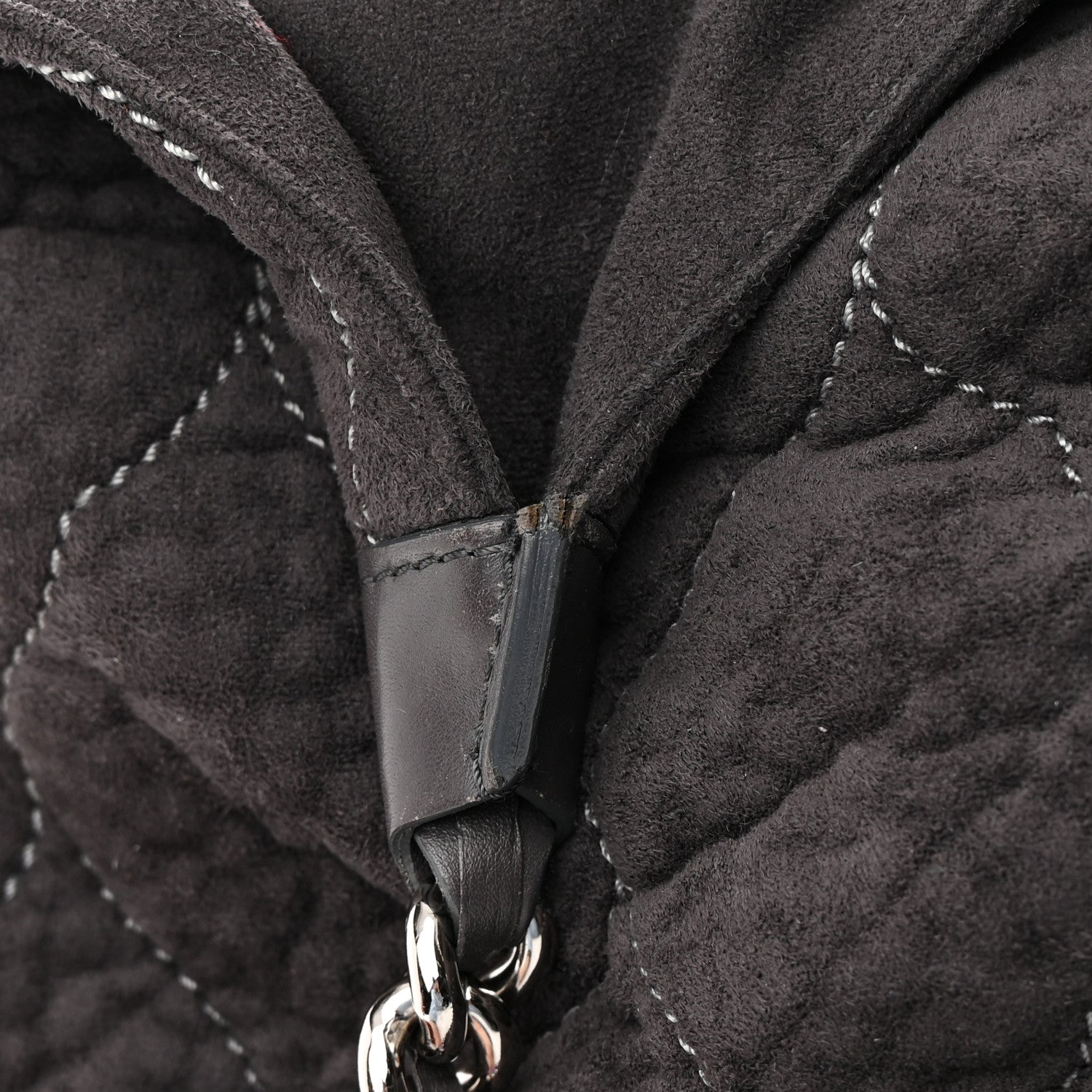 Chanel Microsuede Quilted Rodeo Drive Hobo Black 19 of 20