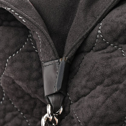 Chanel Microsuede Quilted Rodeo Drive Hobo Black 19 of 20
