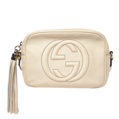 Gucci Pebbled Calfskin Small Soho Disco Bag Off White 1 of 10