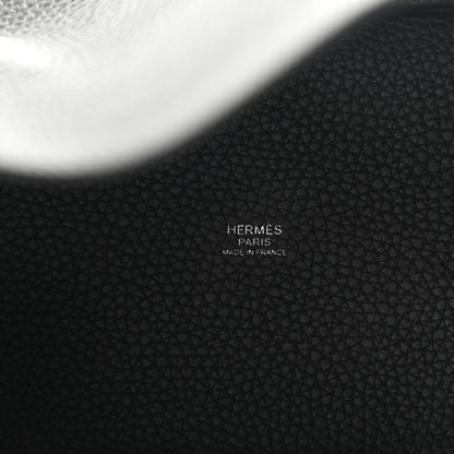 Hermes Taurillon Clemence Monochrome Picotin Lock 18 PM Black 7 of 10
