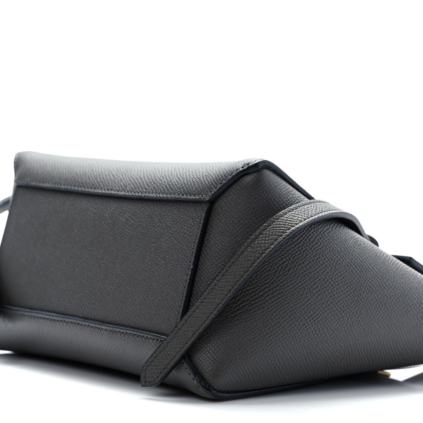 Grained Calfskin Nano Belt Bag Grey