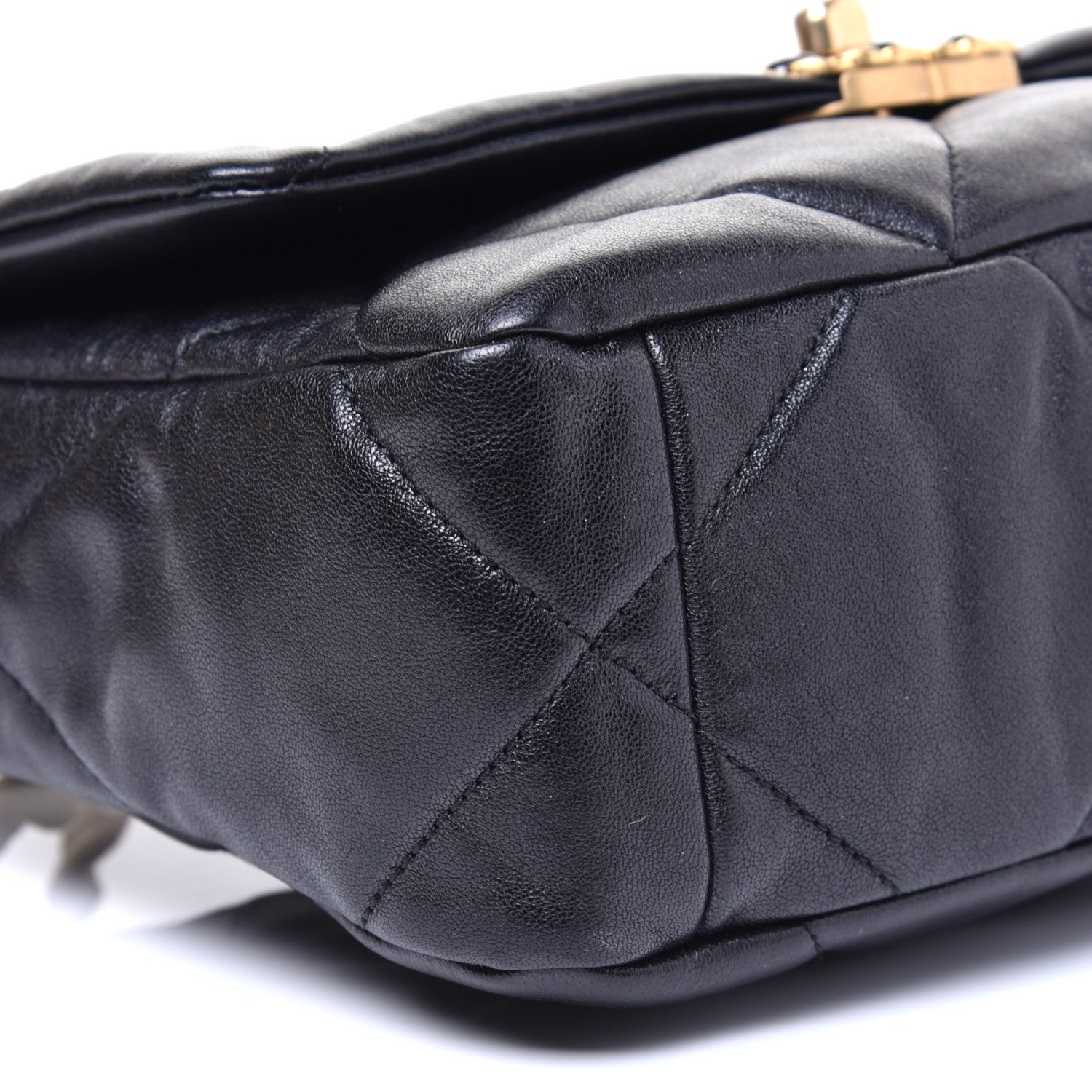 Chanel Lambskin Quilted Medium 19 Flap Black 7 of 9