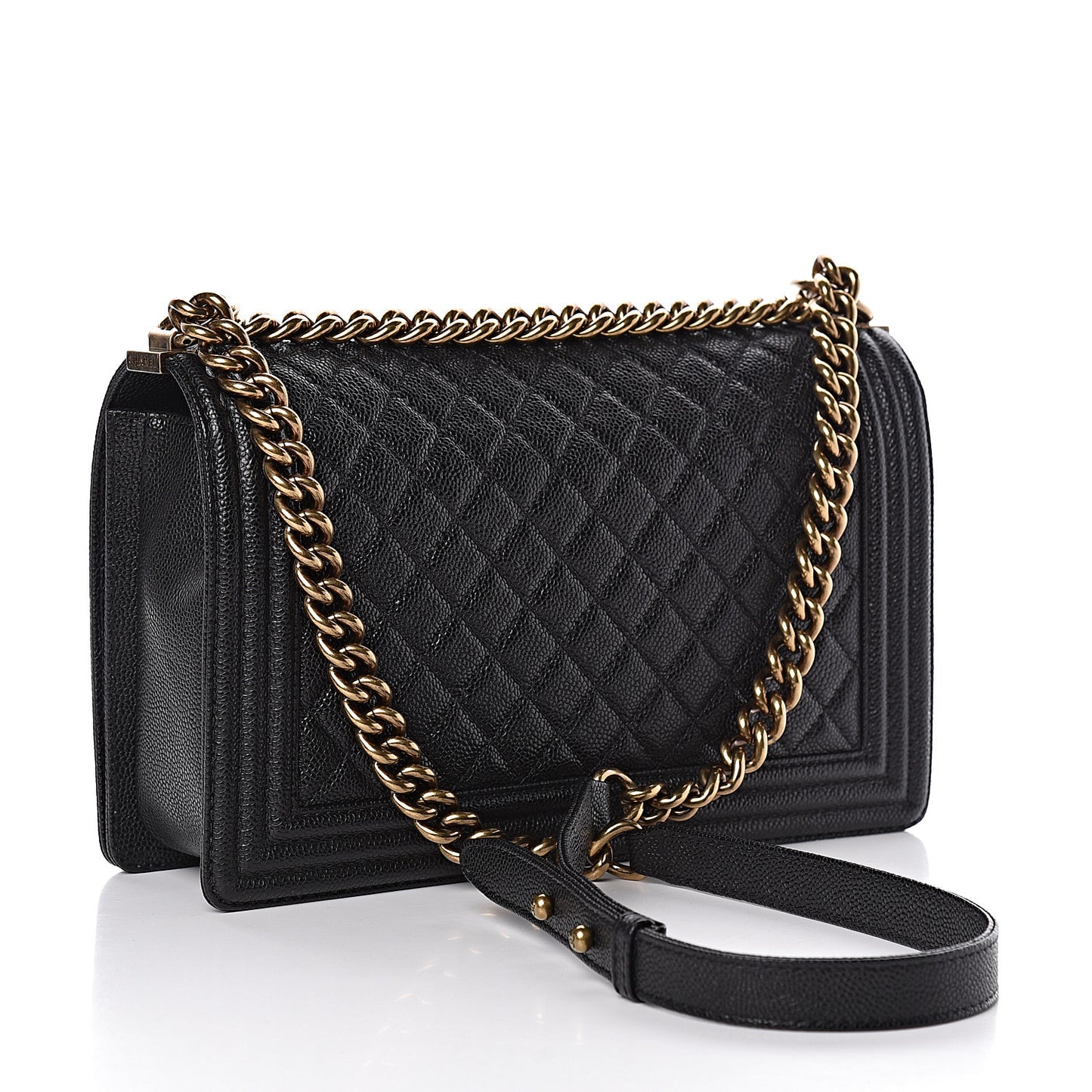 Caviar Quilted New Medium Boy Flap Black