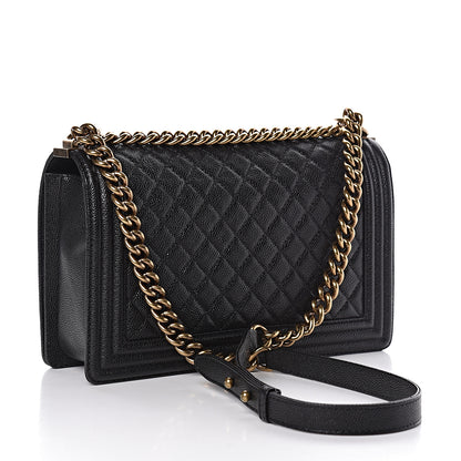 Chanel Caviar Quilted New Medium Boy Flap Black 3 of 11