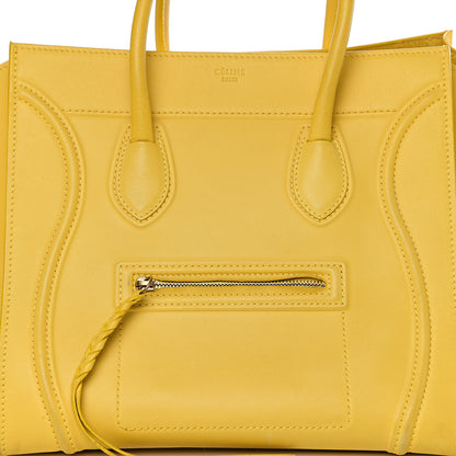 Celine Smooth Calfskin Medium Phantom Luggage Sun Yellow 7 of 11