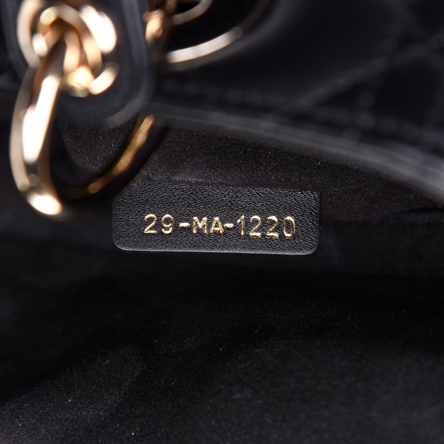 Lambskin Cannage Medium Lady Dior Black