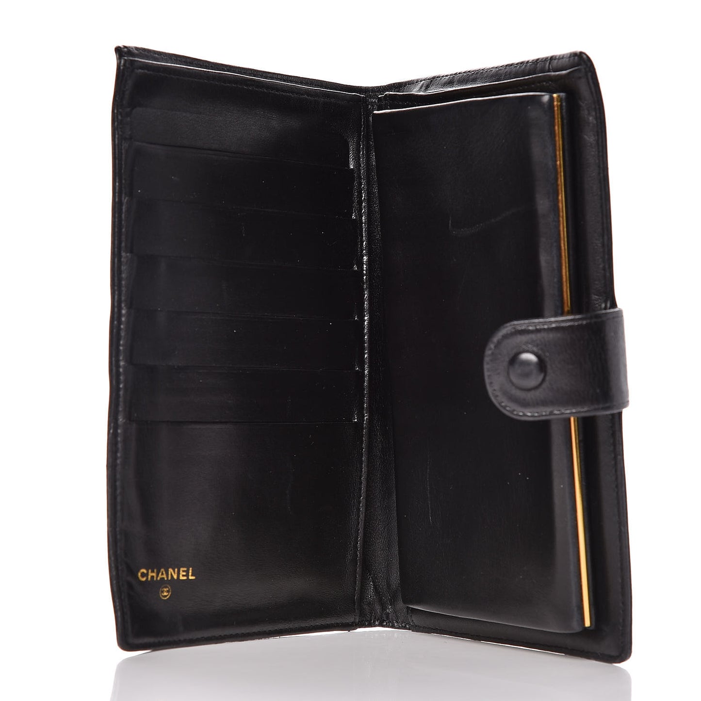 Lambskin Timeless CC French Wallet Black