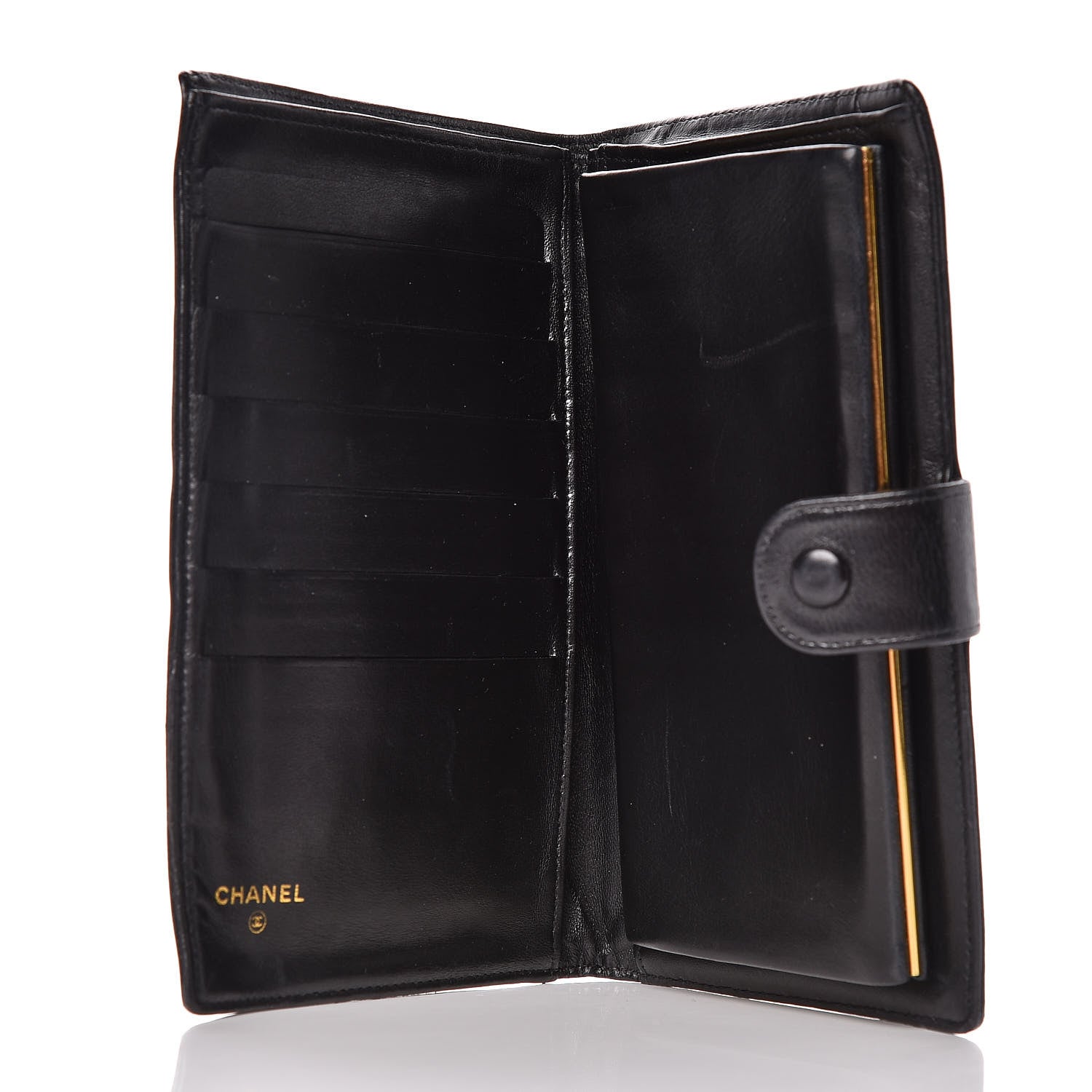 Chanel Lambskin Timeless CC French Wallet Black 5 of 17