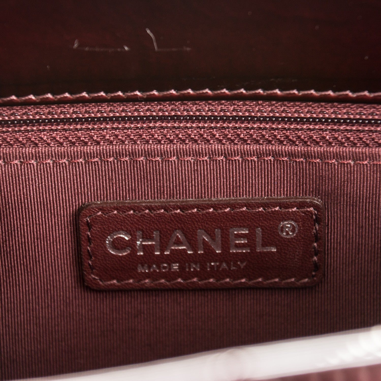 Chanel Patent Grand Shopping Tote GST Bordeaux 6 of 7