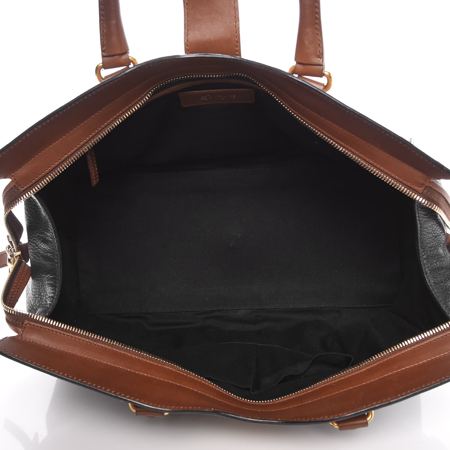 Saint Laurent Calfskin Medium Tri-color Cabas Chyc Navy Mushroom 5 of 13