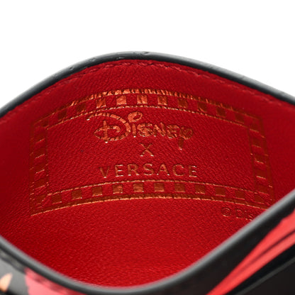 Versace X DISNEY Nappa Cinderella Print Card Holder Red Multicolor 6 of 7