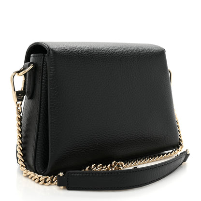 Gucci Dollar Calfskin Interlocking G Crossbody Bag Black 3 of 10