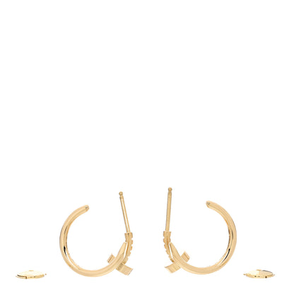 Cartier 18K Yellow Gold Juste Un Clou Hoop Earrings 3 of 6