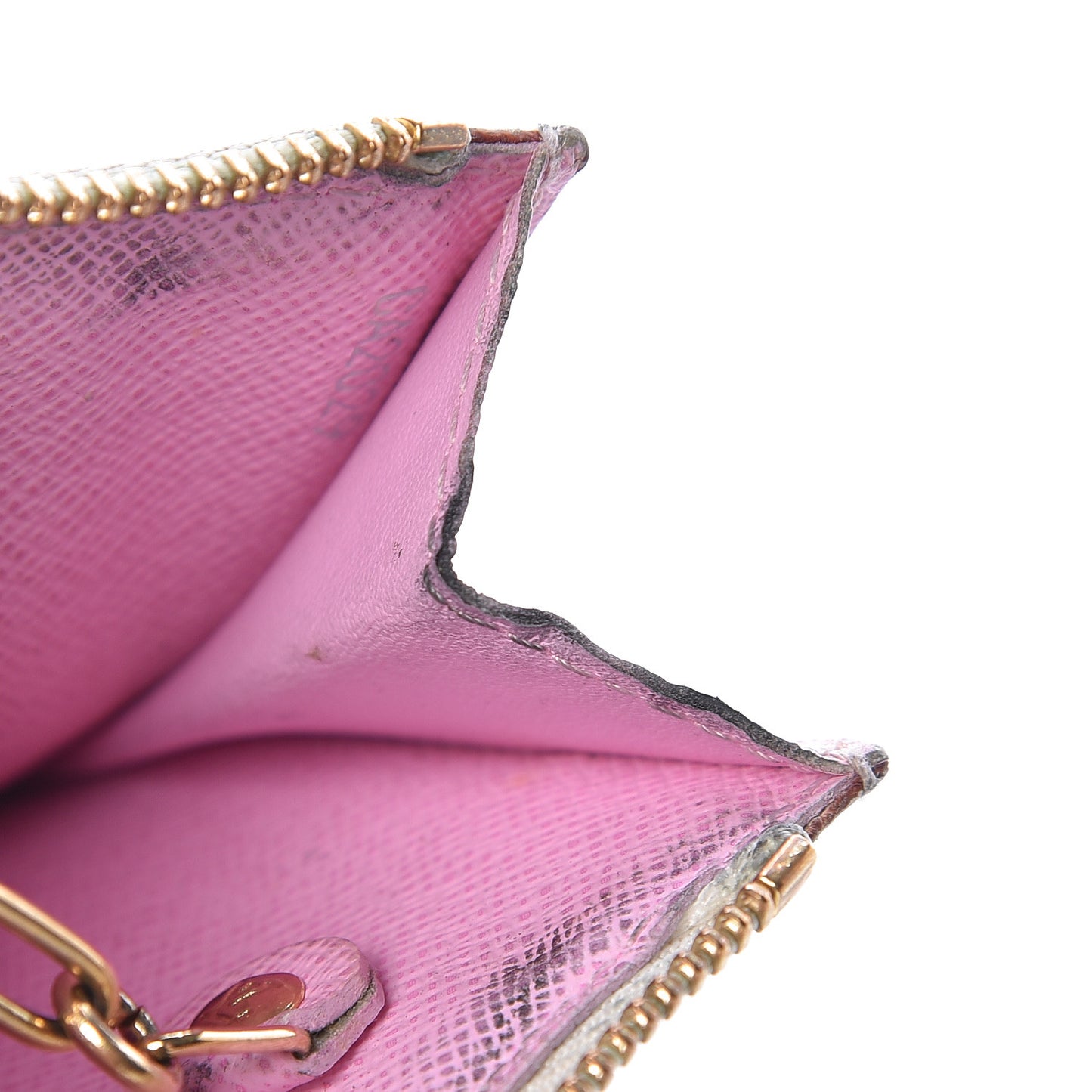 Monogram Multicolor Key Pouch White Litchi