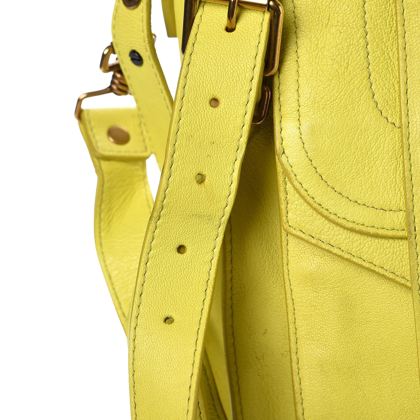 Lambskin PS1 Tote Citron