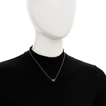 Bulgari 18K Rose Gold Cermet Small B.Zero1 Pendant Necklace 2 of 5