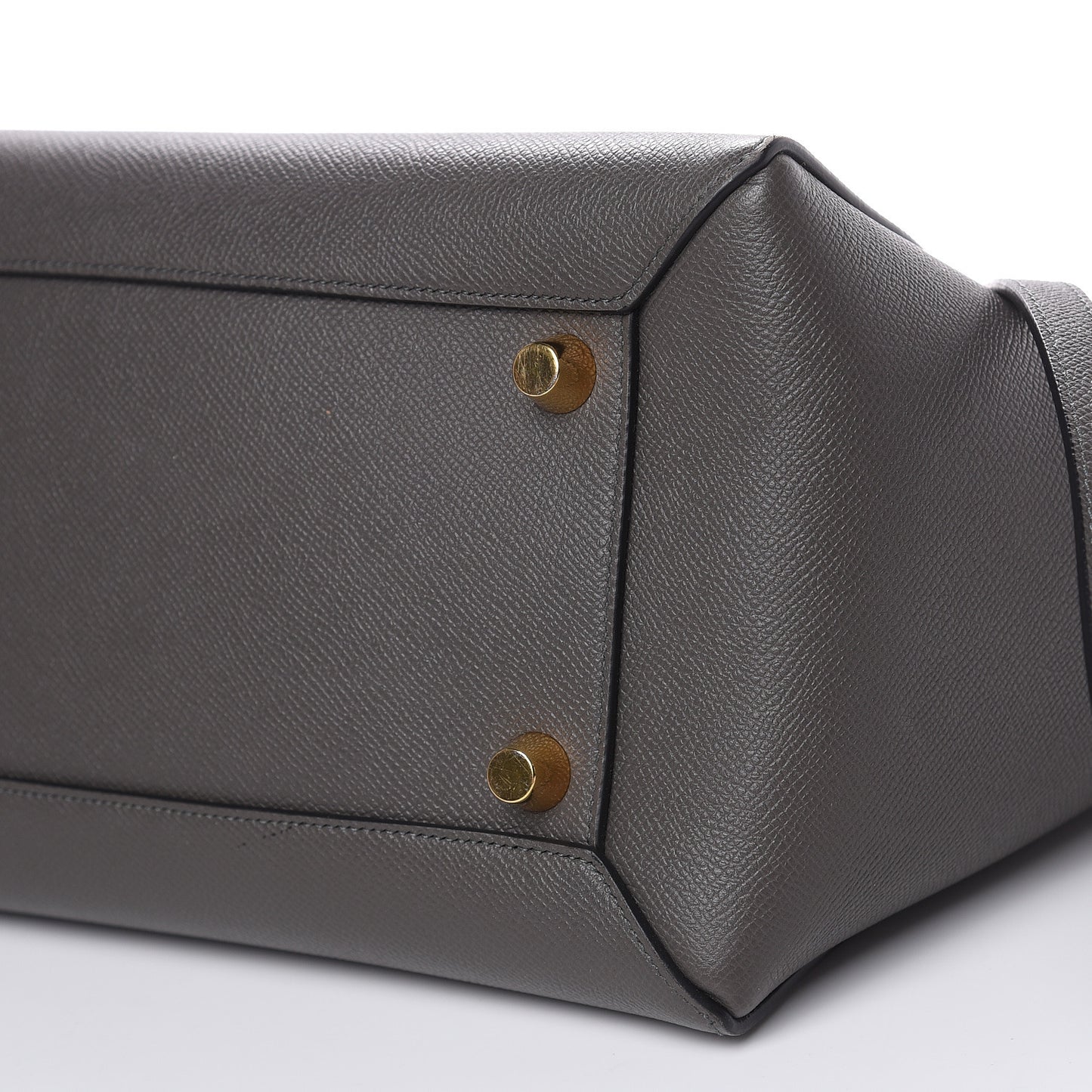 Grained Calfskin Mini Belt Bag Grey