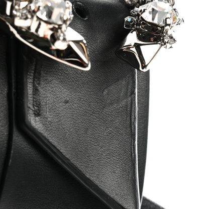 Jimmy Choo Calfskin Crystal Embellished Marga Slide Sandals 37 Black 8 of 8