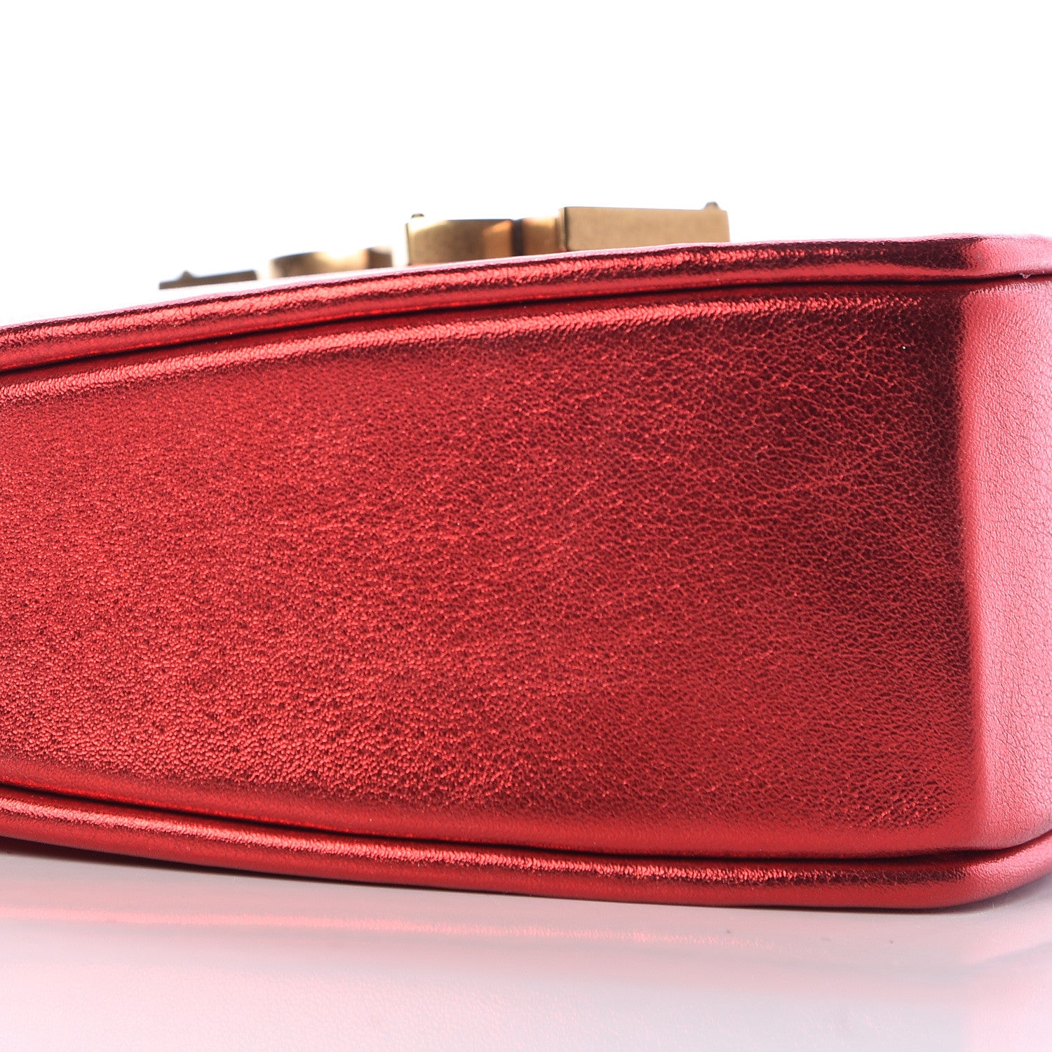 Saint Laurent Metallic Calfskin Heart Monogram Crossbody Black Rouge 8 of 9