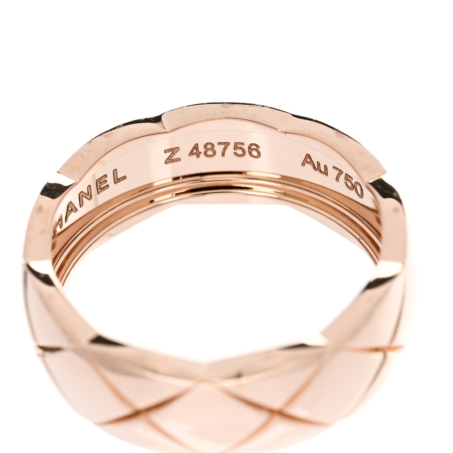 18K Beige Gold Small Coco Crush Ring 53 6.5