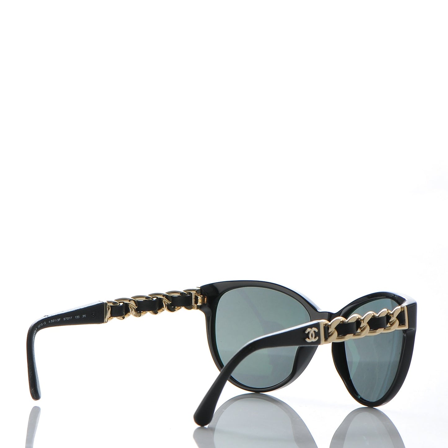 Butterfly Chain Sunglasses 5215-Q Black