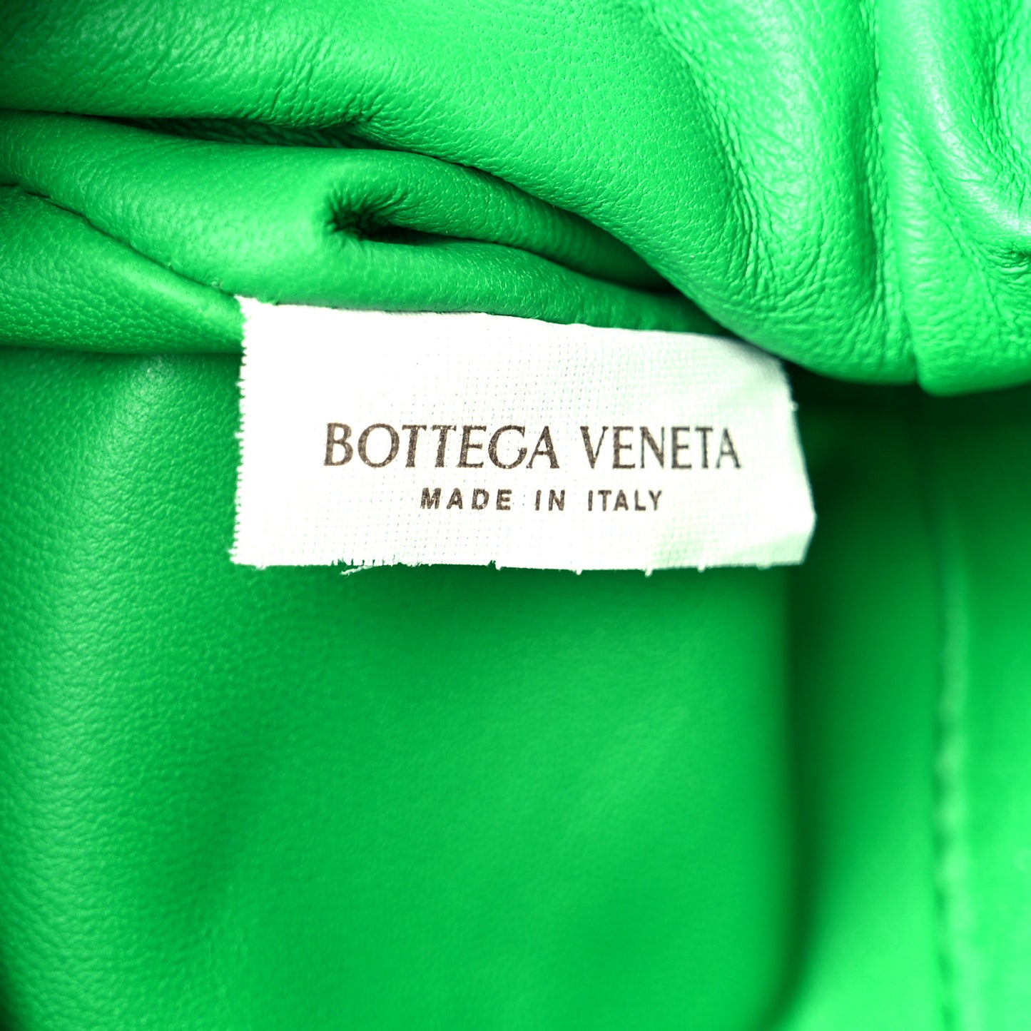 Metallic Nappa Intrecciato The Mini Pouch Parakeet