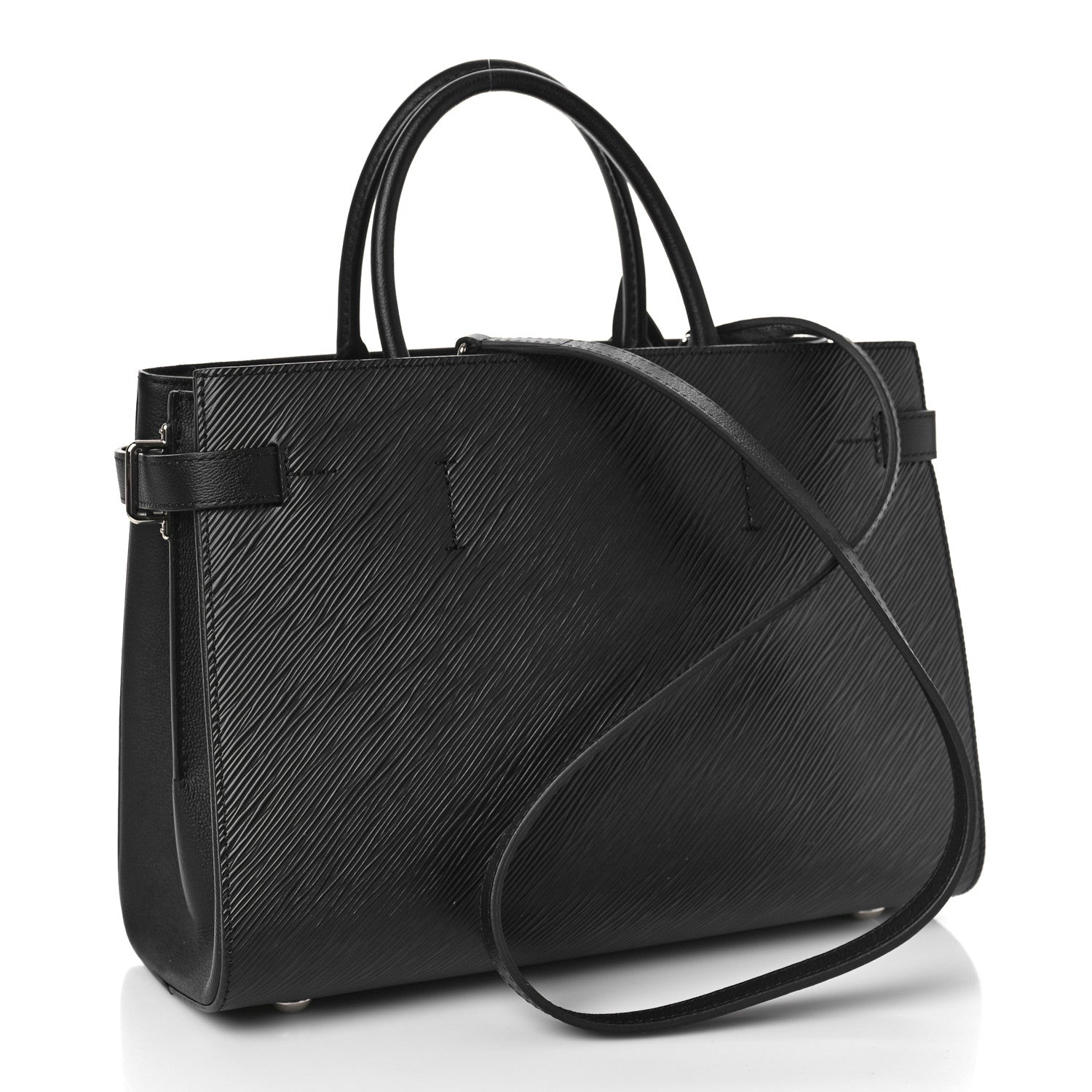Louis Vuitton Epi Twist Tote Black 3 of 8