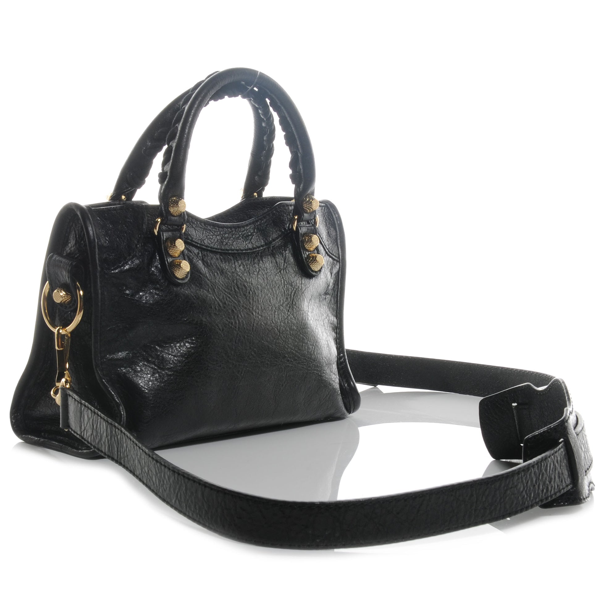Balenciaga Agneau Giant 12 Gold Hardware Mini City Black 3 of 9
