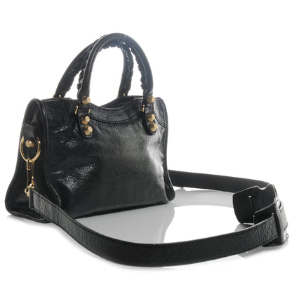 Balenciaga Agneau Giant 12 Gold Hardware Mini City Black 3 of 9