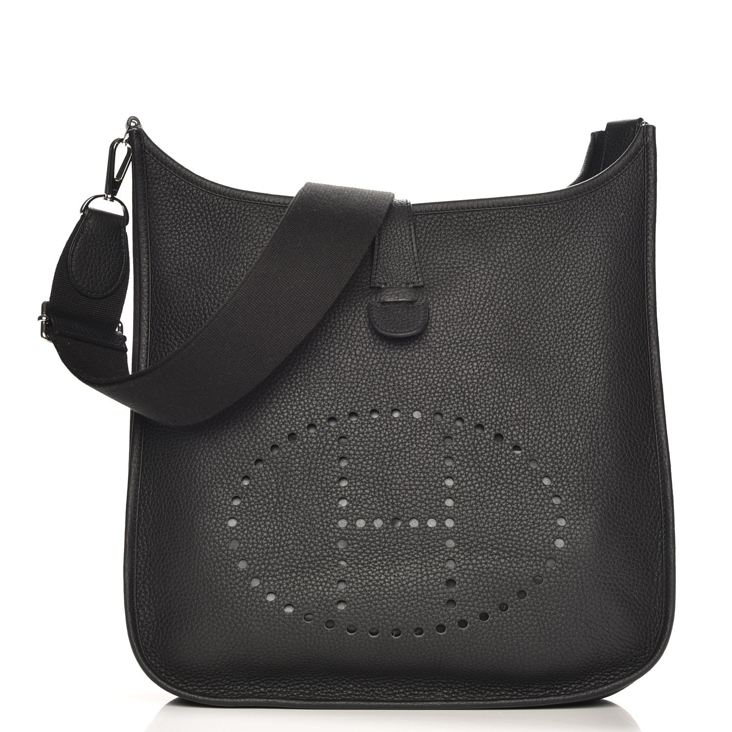 Hermes Taurillon Clemence Evelyne III GM Black 1 of 8