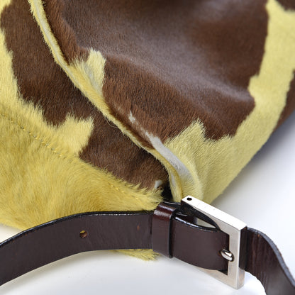 Fendi Calf Hair Mama Baguette Yellow Brown 11 of 18