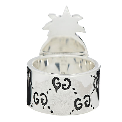 Gucci Sterling Silver GucciGhost Pineapple Ring 52 6 4 of 6