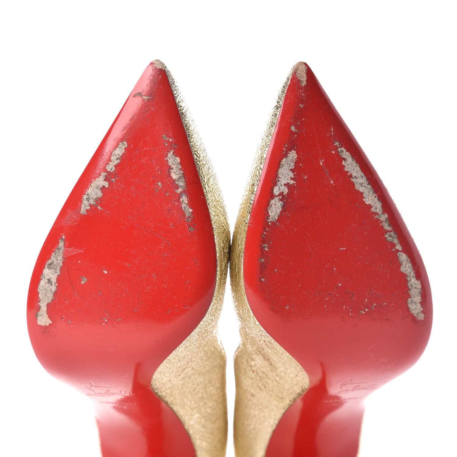 Christian Louboutin Metallic Crinkled So Kate 120 Pumps 42 Gold 10 of 10