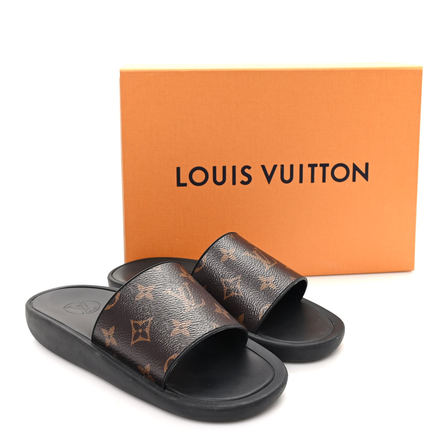 Louis Vuitton Monogram Sunbath Slide Sandals 36 9 of 9