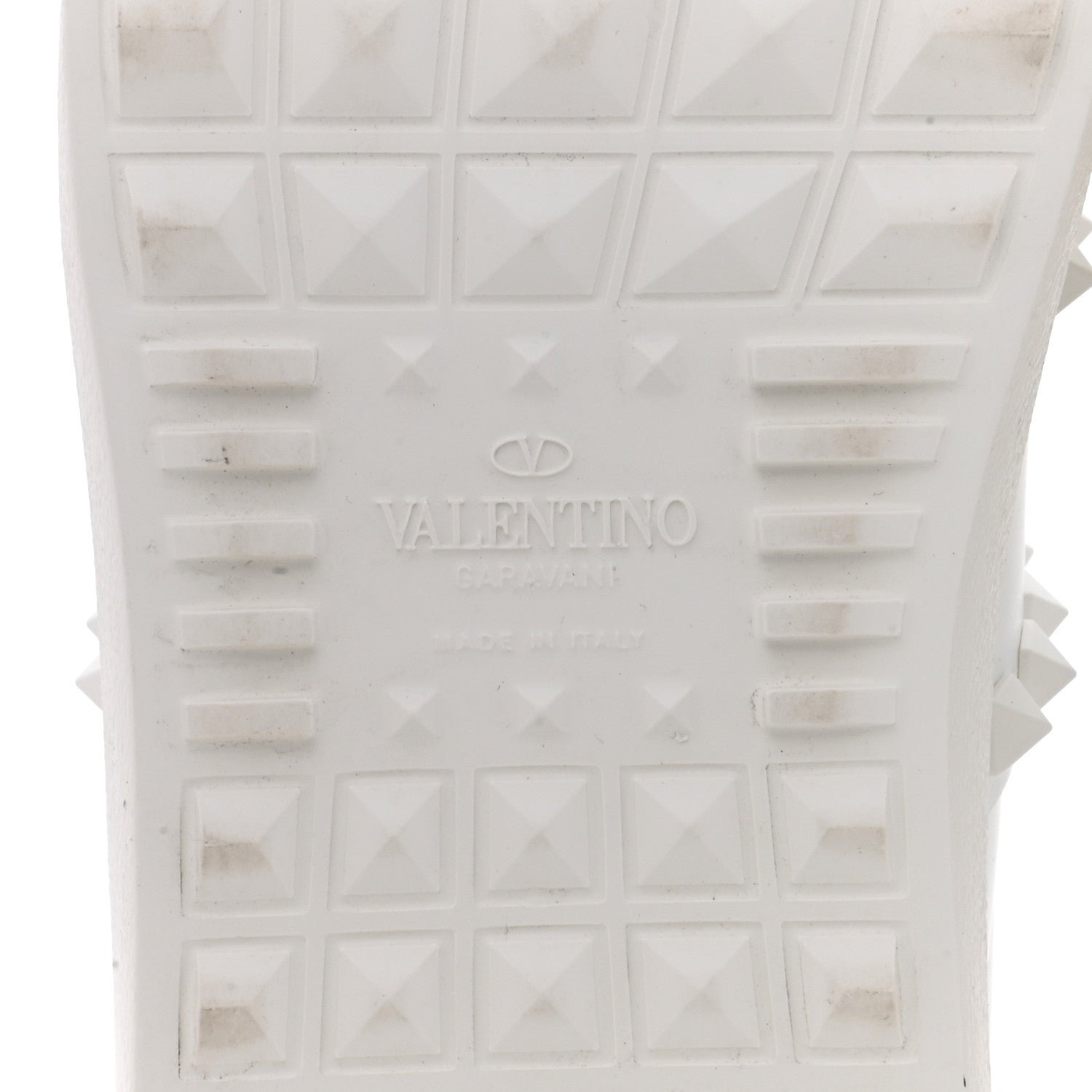 Valentino Garavani Calfskin Rockstud Untitled Open Sneakers 38 White 6 of 11