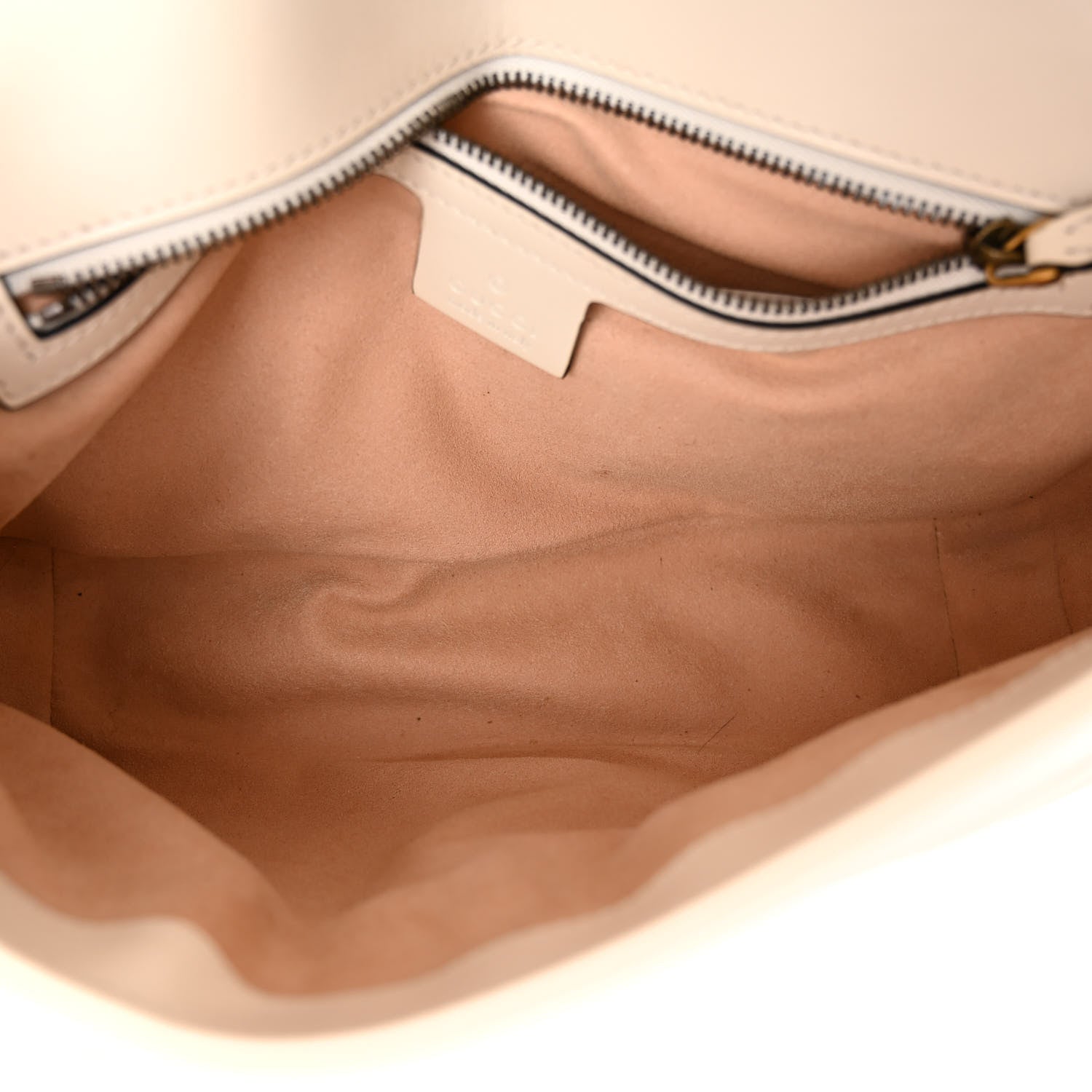 Gucci Calfskin Matelasse Small GG Marmont Shoulder Bag White 5 of 9
