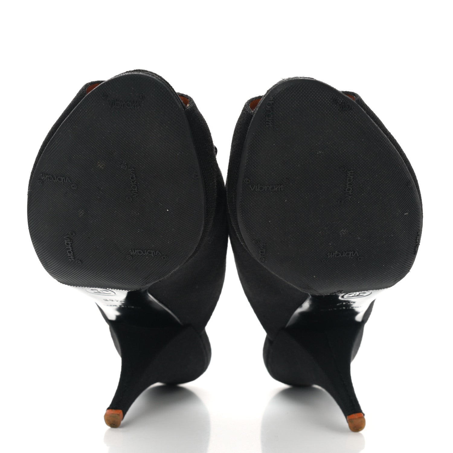Chanel Denim CC Mules 39.5 Black 5 of 8