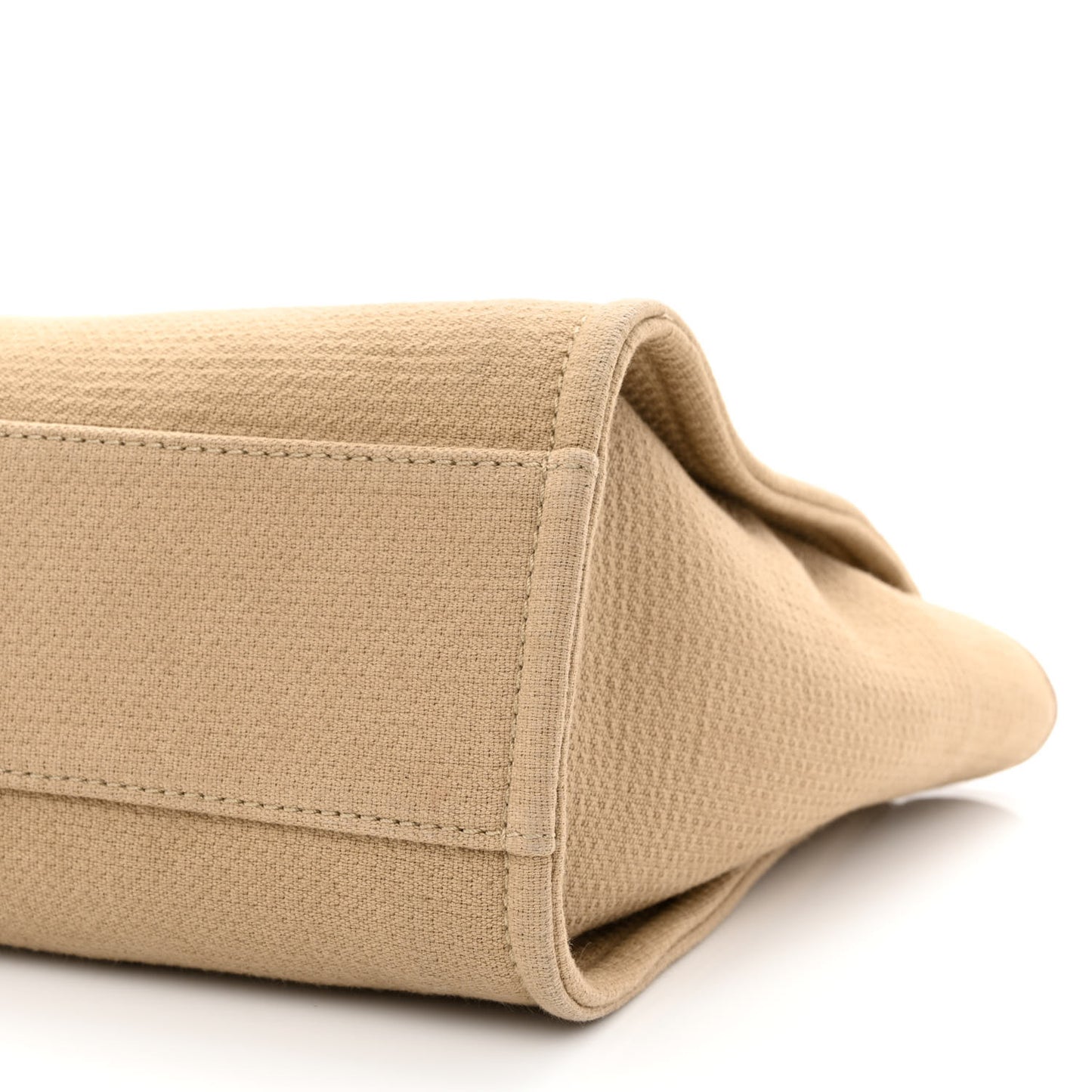Mixed Fibers Small Deauville Tote Beige