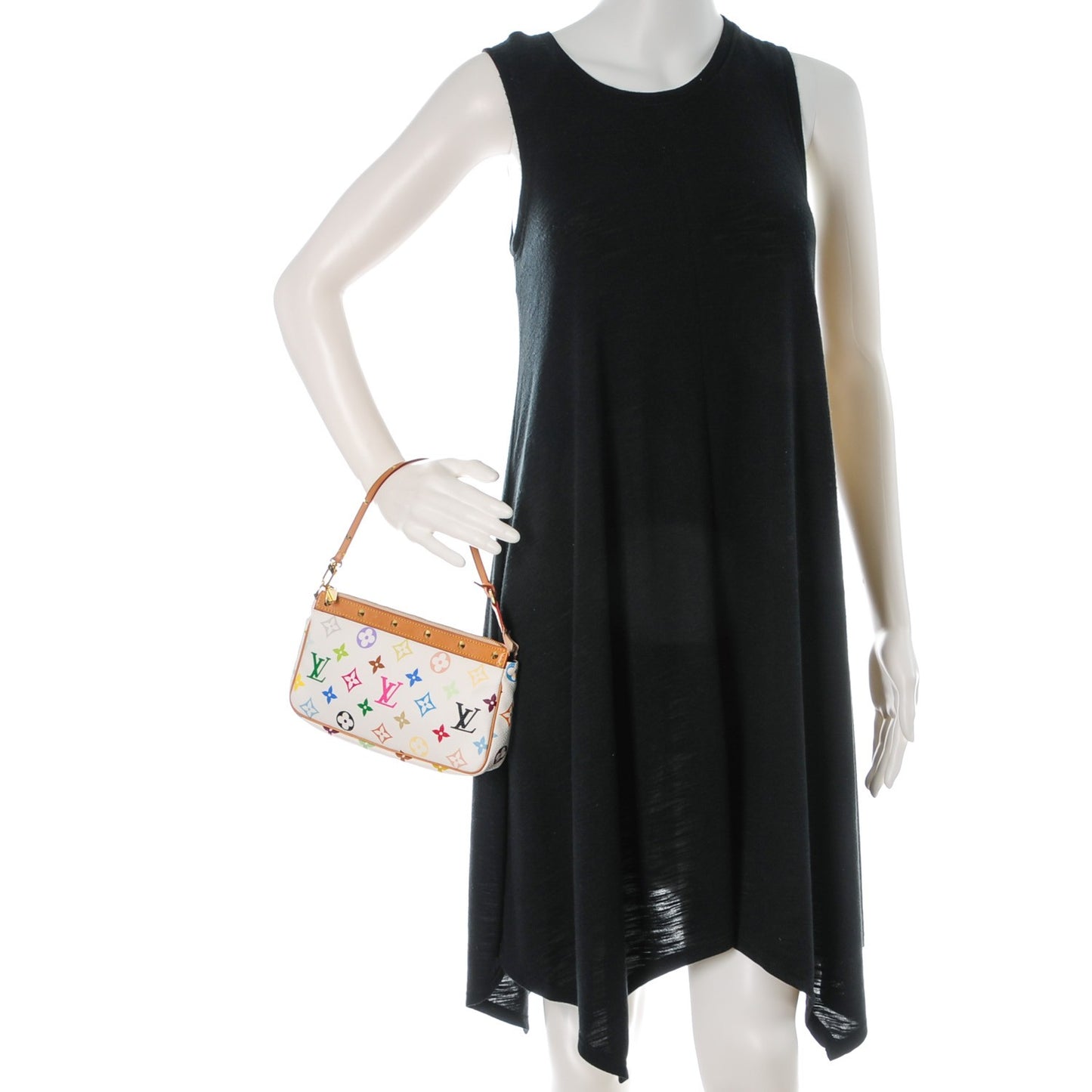 Monogram Multicolor Pochette Accessories White