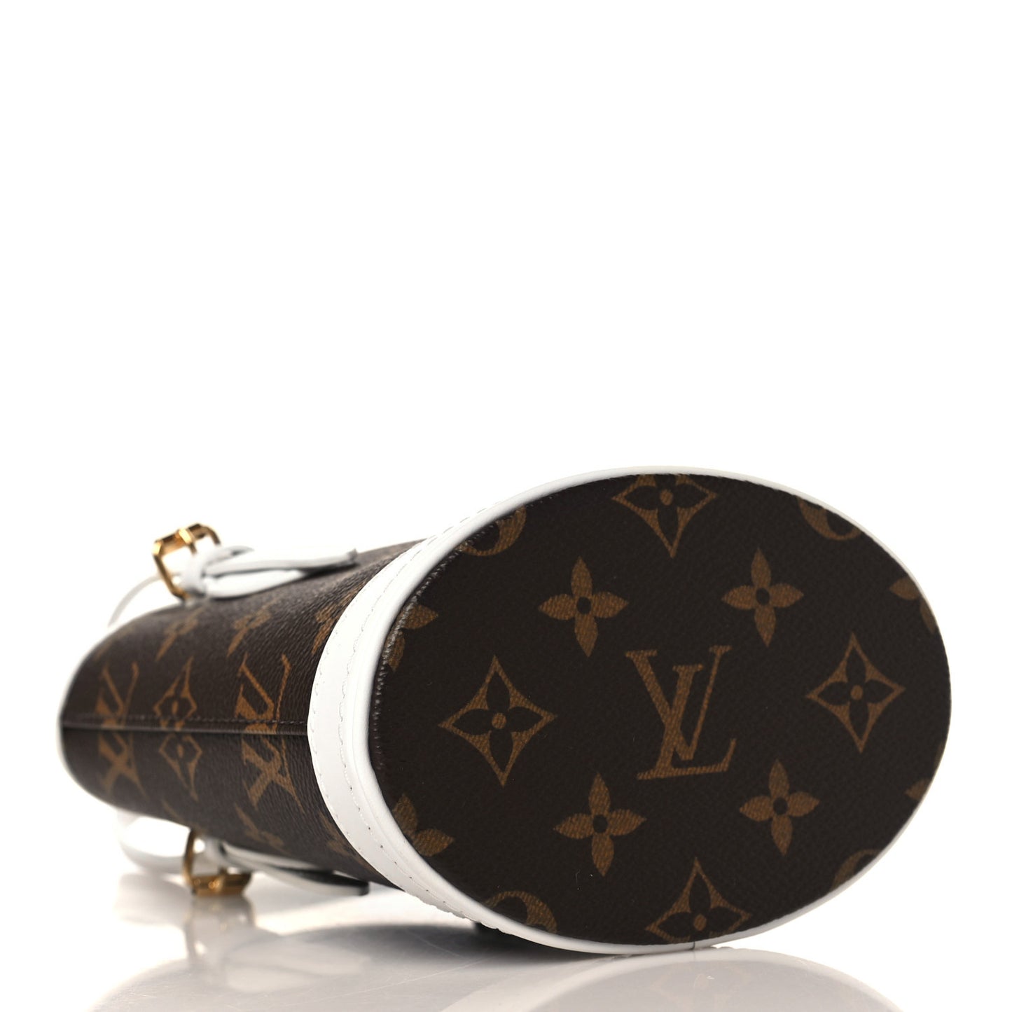 Monogram LV Match Nano Bucket Bag White