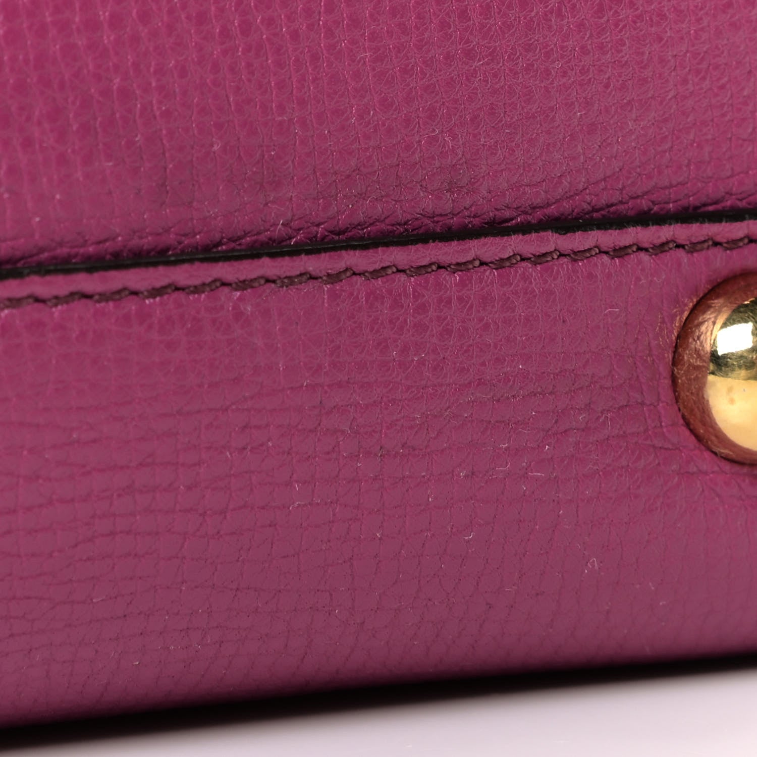 Burberry Grainy Calfskin House Check Small Banner Tote Brilliant Fuchsia 13 of 14