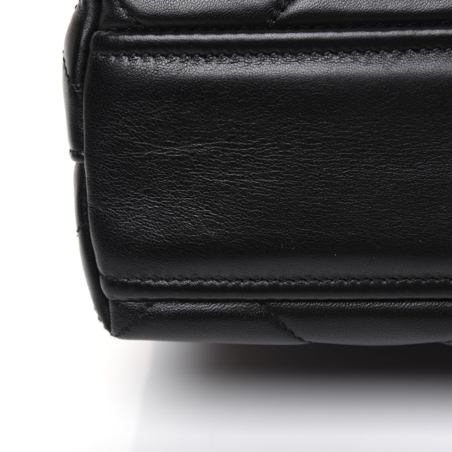 Nappa Triangle Stitched Small Spectrum Bag Black