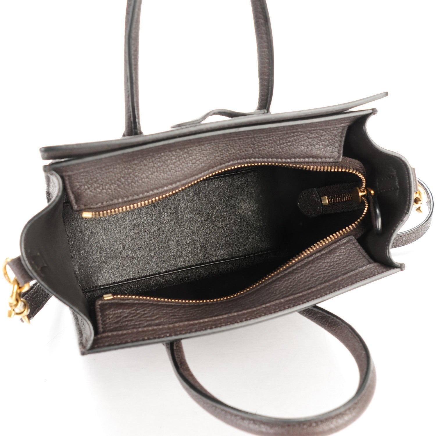 Celine Goatskin Nano Luggage Dark Taupe 5 of 8